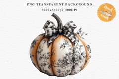 Fall Pumpkin With Ribbon Thanksgiving Clipart PNG Halloween Tale Image Watercolor Transparent Print illustration sublimation creepy printable digital watercolor scary Thanksgiving Pumpkin Ribbon, Scary Spooky clipart, Halloween nursery, fall autumn