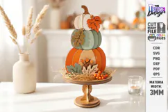 Fall Pumpkin Wooden Décor Laser Cut | Autumn Decor | Fall Product Image 1