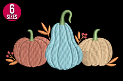Fall Pumpkins Machine Embroidery Design - 6 Sizes Product Image 2