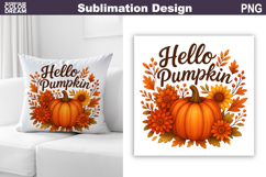 Fall Sublimation Design | Thanksgiving Pillow Product Image 1