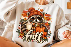 Fall Raccoon PNG Product Image 3