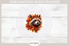 Fall Raccoon Animal v1 Wind Spinner Sublimation Product Image 1