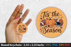 Fall Round Keychain SVG PNG Bundle Product Image 4
