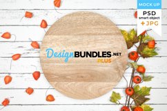 Round sign mockup Autumn | Fall mockup Product Image 1