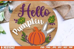 Fall Door Hangers SVG Round Sign