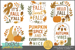 Fun Fall and Thanksgiving Sublimation and Sticker Designs Product Image 3