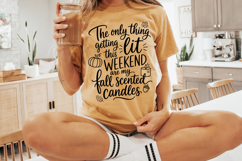 Pumpkin and Candle Fall Saying SVG