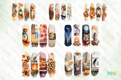 Fall Season Brushstokes Clipart Bundle Product Image 6