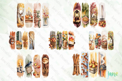 Fall Season Brushstokes Clipart Bundle Product Image 8