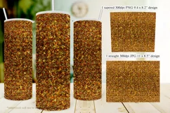 Autumn Glitter Tumbler | Fall Glitter 20oz Tumbler Design 1 Product Image 2
