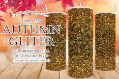 Autumn Glitter Tumbler Fall Glitter 20oz Tumbler Design 10 Product Image 1
