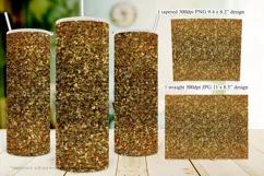 Autumn Glitter Tumbler Fall Glitter 20oz Tumbler Design 10 Product Image 2