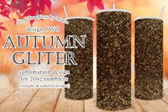 Autumn Glitter Tumbler | Fall Glitter 20oz Tumbler Design 2 Product Image 1