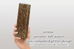 Autumn Glitter Tumbler | Fall Glitter 20oz Tumbler Design 2 Product Image 3