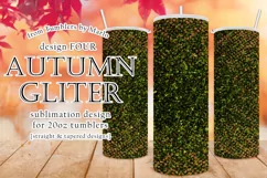 Autumn Glitter Tumbler | Fall Glitter 20oz Tumbler Design 4 Product Image 1