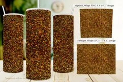 Autumn Glitter Tumbler | Fall Glitter 20oz Tumbler Design 5 Product Image 2