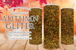 Autumn Glitter Tumbler | Fall Glitter 20oz Tumbler Design 7 Product Image 1