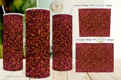Autumn Glitter Tumbler | Fall Glitter 20oz Tumbler Design 8 Product Image 2