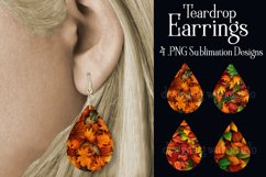Autumn Earrings, Teardrop Earrings, Fall Leaves Earrings, s4 Product Image 1
