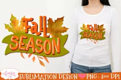 fall season with autumn leaves