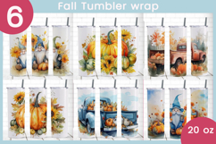 20 oz tumbler wrap, Autumn png, Fall sublimation Product Image 1