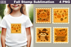 Fall Stamp Sublimation | Cute Autumn Clipart Product Image 1
