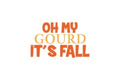 OH My Gourd IT Fall Sticker Design Product Image 3