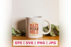 CORN MAZE ONE MILE AHEAD Fall Sticker Design Product Image 1