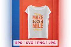 CORN MAZE ONE MILE AHEAD Fall Sticker Design Product Image 2
