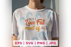 BUT I Love Fall most of ALL Fall Sticker Design Product Image 2