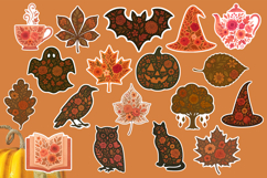 Fall Stickers Bundle | Spooky and Cosy Autumn Clipart Product Image 2