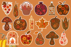 Fall Stickers Bundle | Spooky and Cosy Autumn Clipart Product Image 3