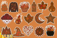 Fall Stickers Bundle | Spooky and Cosy Autumn Clipart Product Image 4