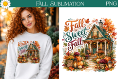 happy fall yall cow design, highland cow autumn clipart, fal Product Image 1