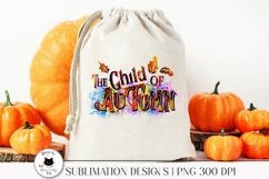 fall png design shown on a tote bag