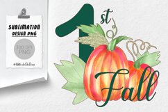 My First Fall | Autumn Sublimation Design Product Image 1