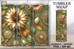 4 Fall Sunflower Tumbler Wrap Sublimation, 20 oz Product Image 5