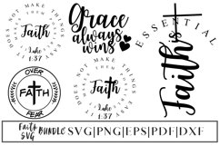 Faith Quote SVG Mini Bundle - 5 Product Image 1