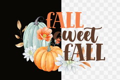 Fall Sweet Fall Pumpkin Floral Png Design Product Image 1