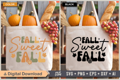 Fall Sweet Fall SVG File | Fall Retro SVG Product Image 2
