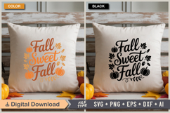Fall Sweet Fall SVG File | Fall SVG | Autumn SVG Product Image 3