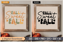 Fall Sweet Fall SVG File | Fall Retro SVG Product Image 5