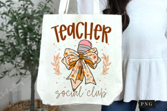 Preppy Fall Teacher Social Club PNG Product Image 6