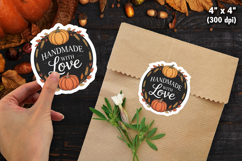 Fall Autumn Thank You Sticker SVG PNG Bundle Product Image 7