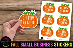 FALL - THANKSGIVING SMALL BUSINESS STICKERS