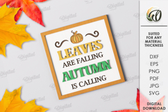 Fall Tiered Tray decor Laser Cut. Autumn Wooden Sign SVG Product Image 1