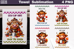 Fall Animals Coffee Towel Bundle| Autumn Quotes Kitchen Product Image 5