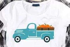 Fall Vintage Truck svg, Pumpkin Truck svg, Autumn Truck svg Product Image 2