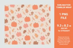 Fall sublimation mug, Mug wrap 11 oz, Tumbler wrap 20 oz Product Image 3