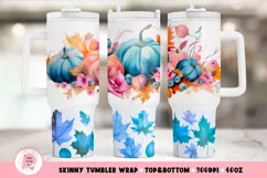 Fall floral Tumbler Wrap, 40 oz tumbler wrap, Fall floral Tumbler Wrap, Fall floral Png